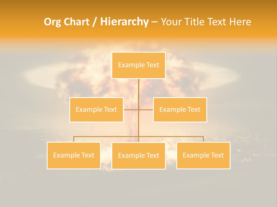 War Bomb Radioactive PowerPoint Template