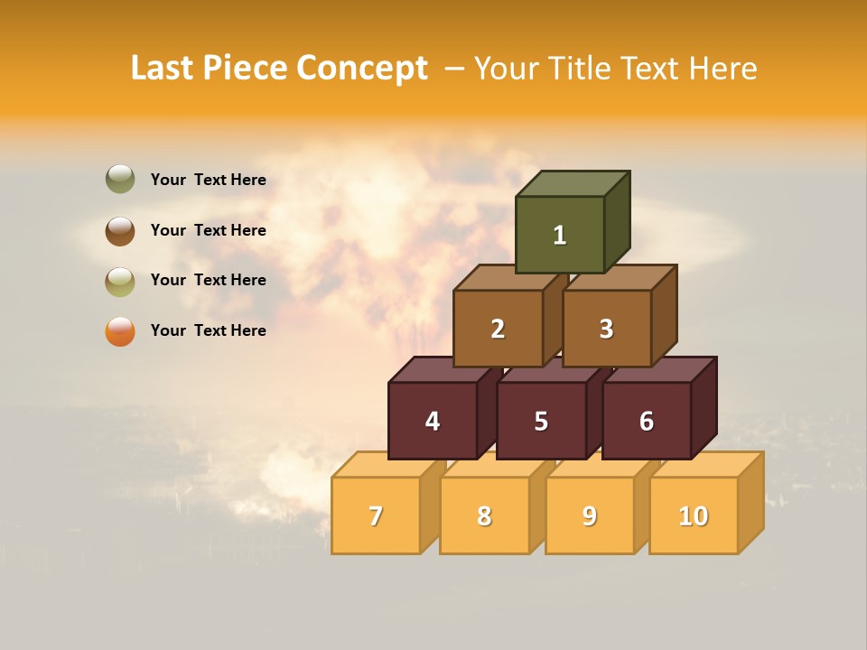 War Bomb Radioactive PowerPoint Template