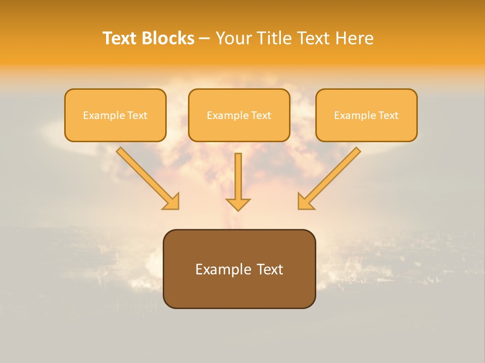 War Bomb Radioactive PowerPoint Template