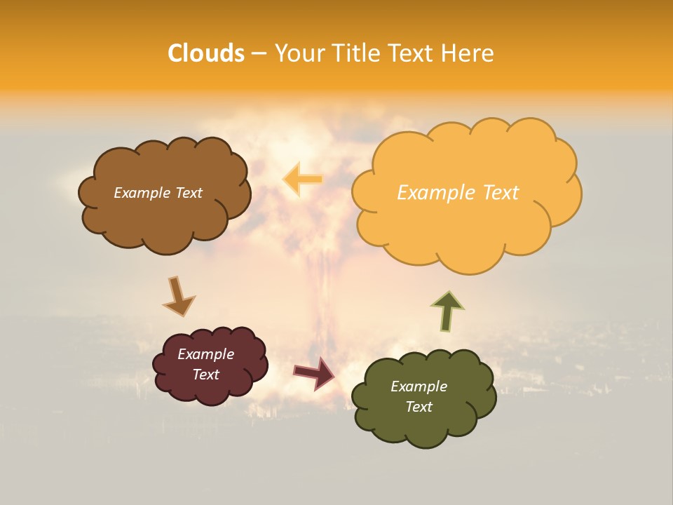 War Bomb Radioactive PowerPoint Template