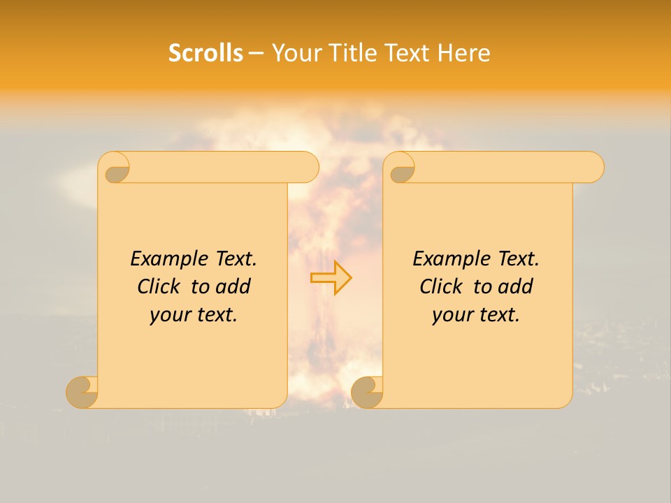 War Bomb Radioactive PowerPoint Template