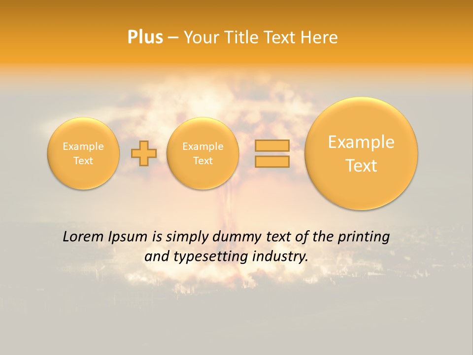War Bomb Radioactive PowerPoint Template