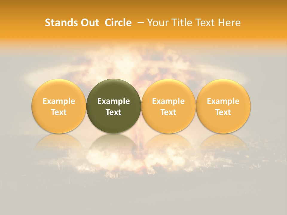 War Bomb Radioactive PowerPoint Template
