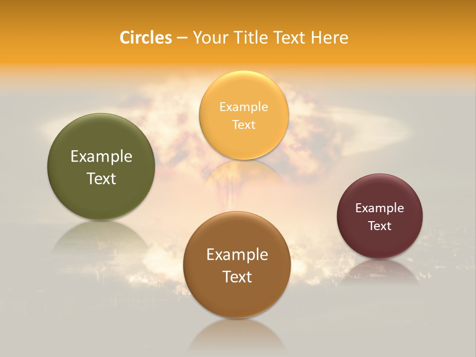 War Bomb Radioactive PowerPoint Template