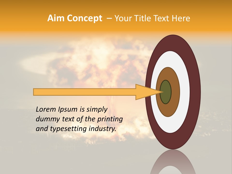 War Bomb Radioactive PowerPoint Template