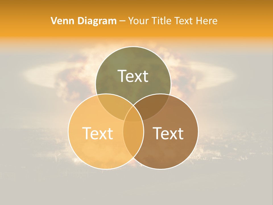 War Bomb Radioactive PowerPoint Template