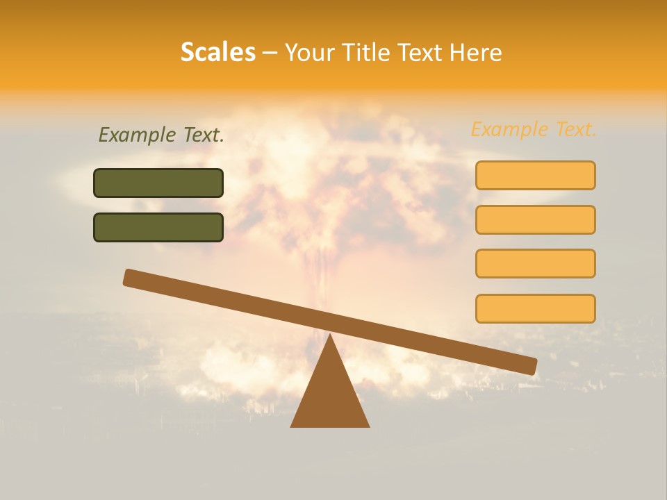 War Bomb Radioactive PowerPoint Template