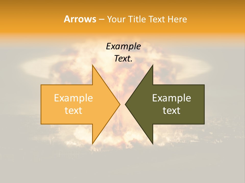 War Bomb Radioactive PowerPoint Template