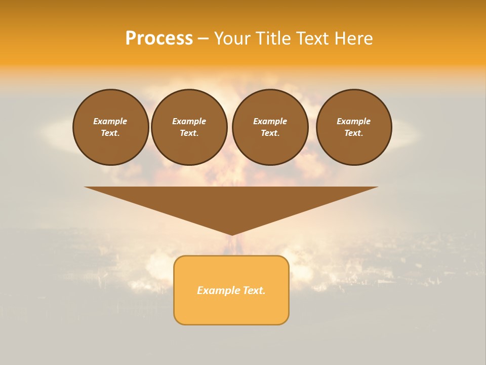 War Bomb Radioactive PowerPoint Template