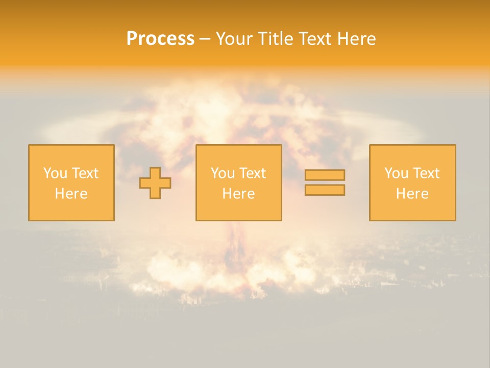 War Bomb Radioactive PowerPoint Template