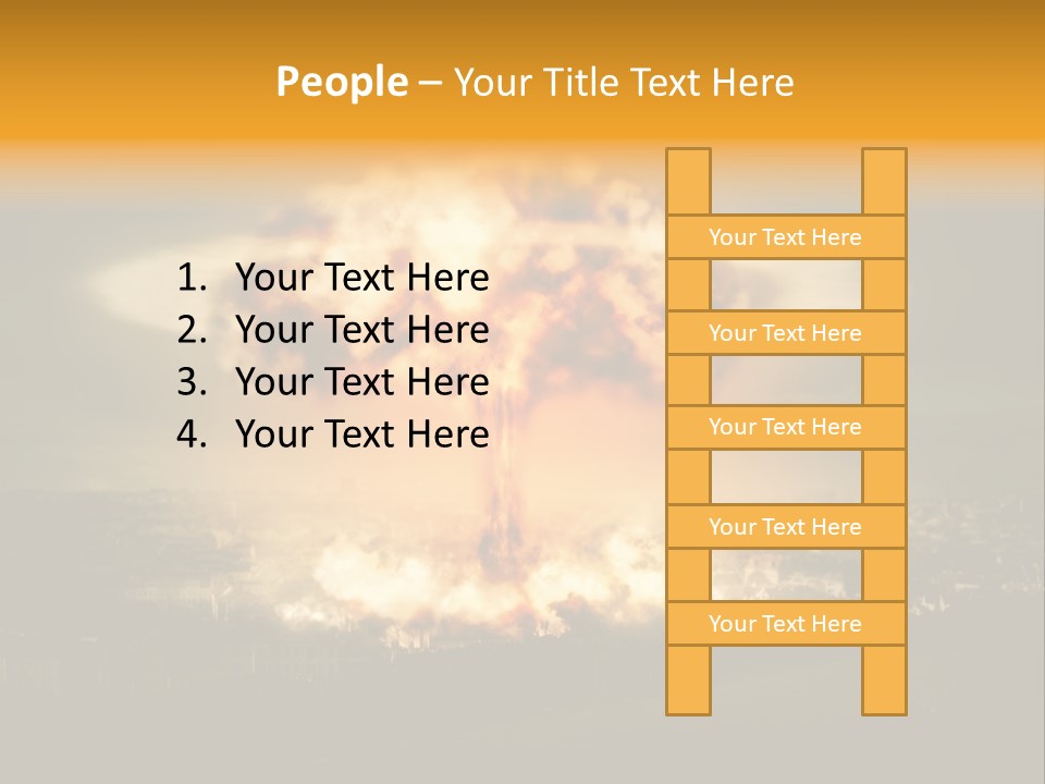 War Bomb Radioactive PowerPoint Template