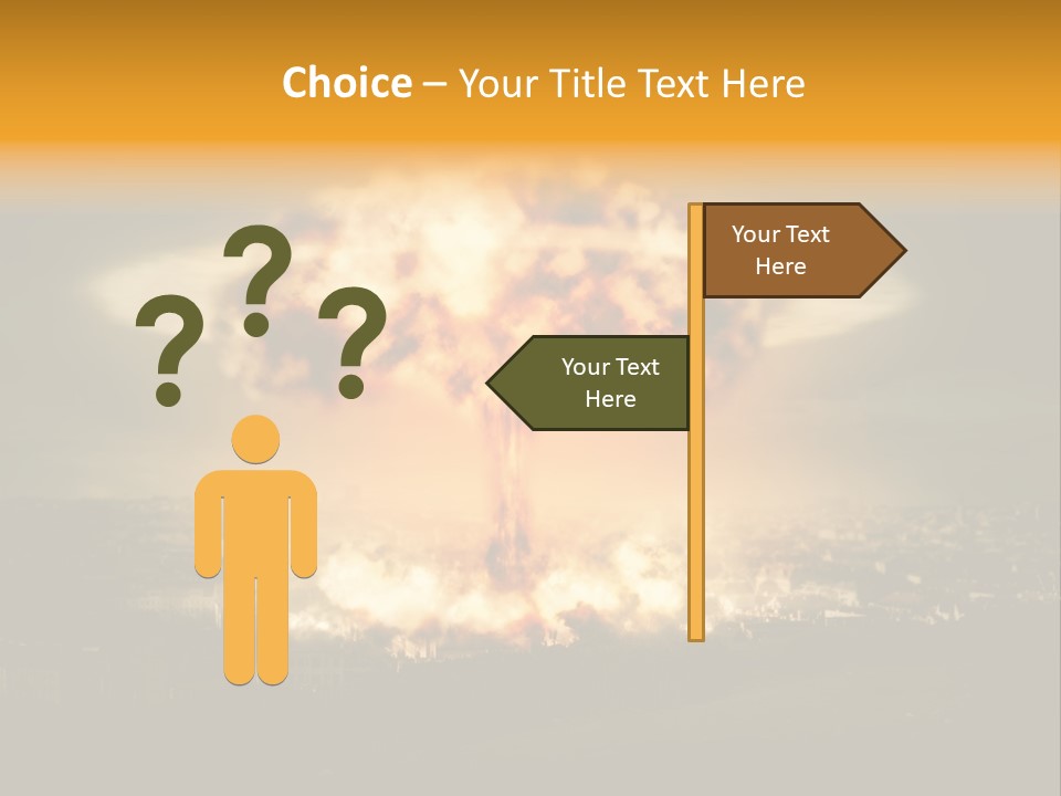 War Bomb Radioactive PowerPoint Template