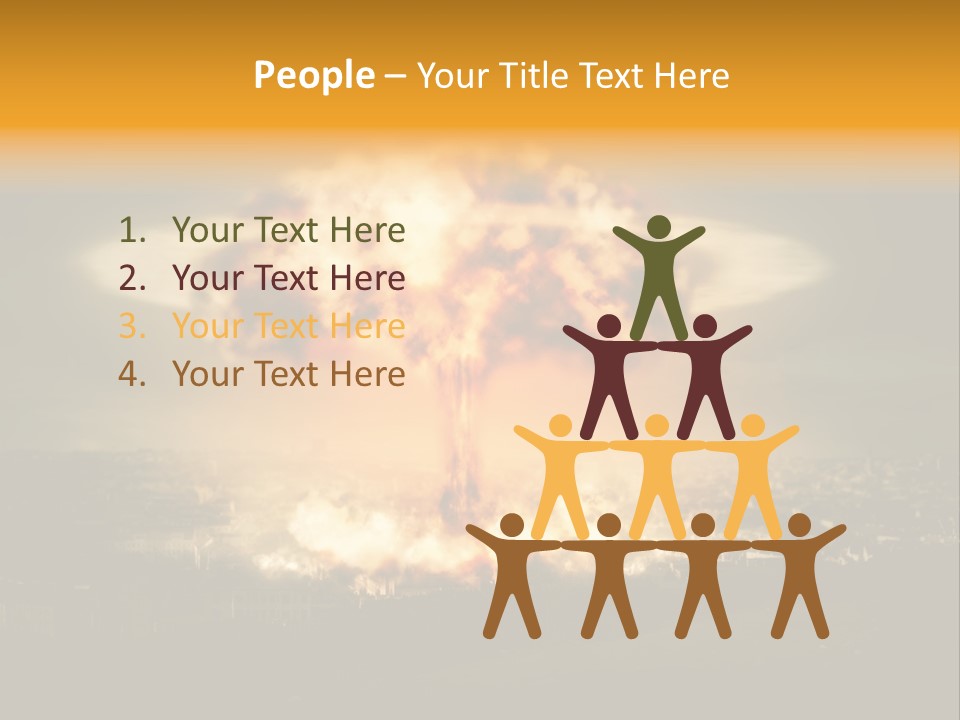 War Bomb Radioactive PowerPoint Template