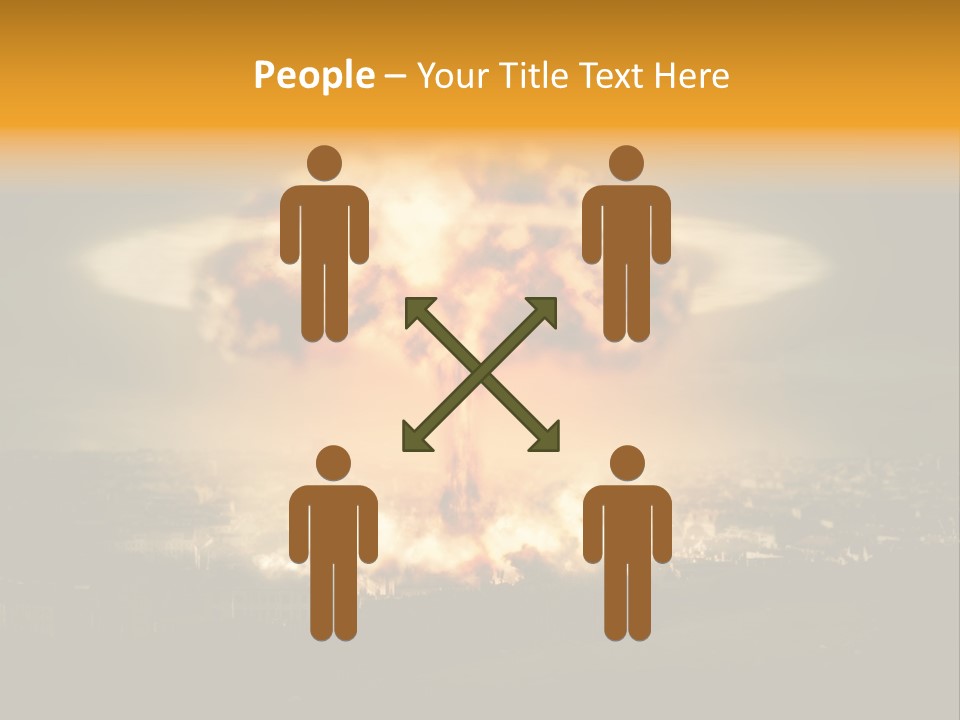 War Bomb Radioactive PowerPoint Template