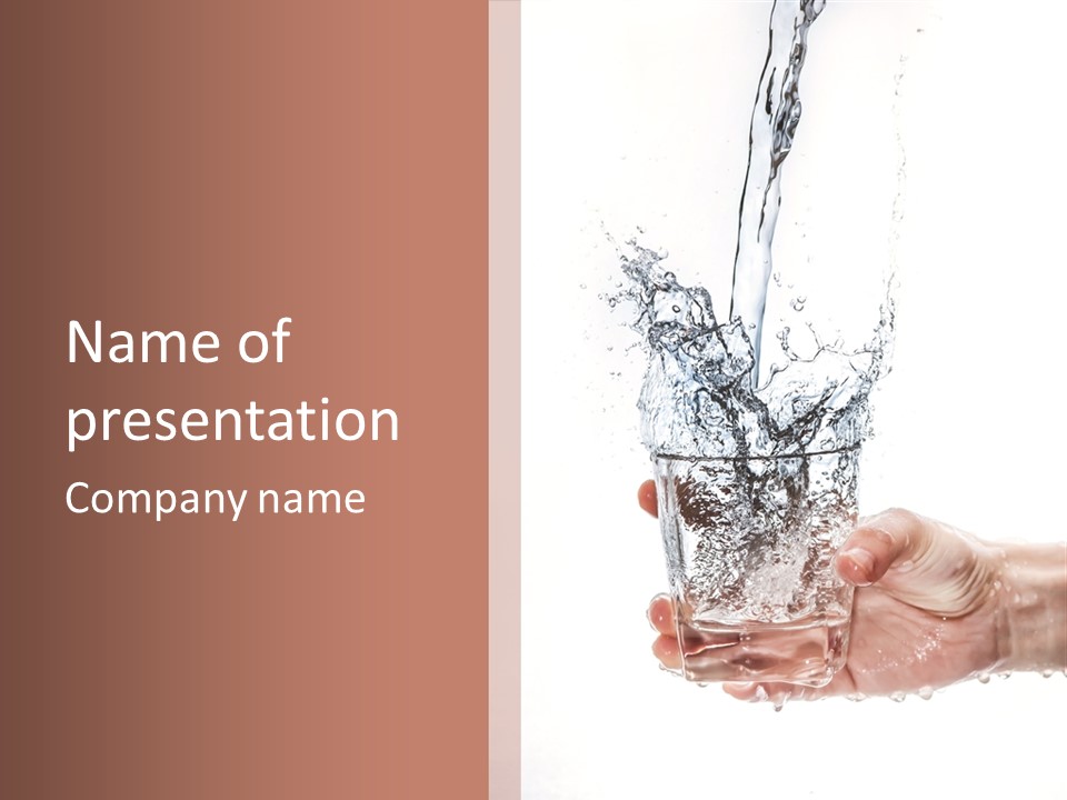 Hygiene Refreshment Splashing PowerPoint Template