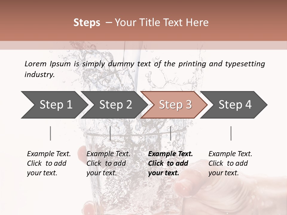 Hygiene Refreshment Splashing PowerPoint Template