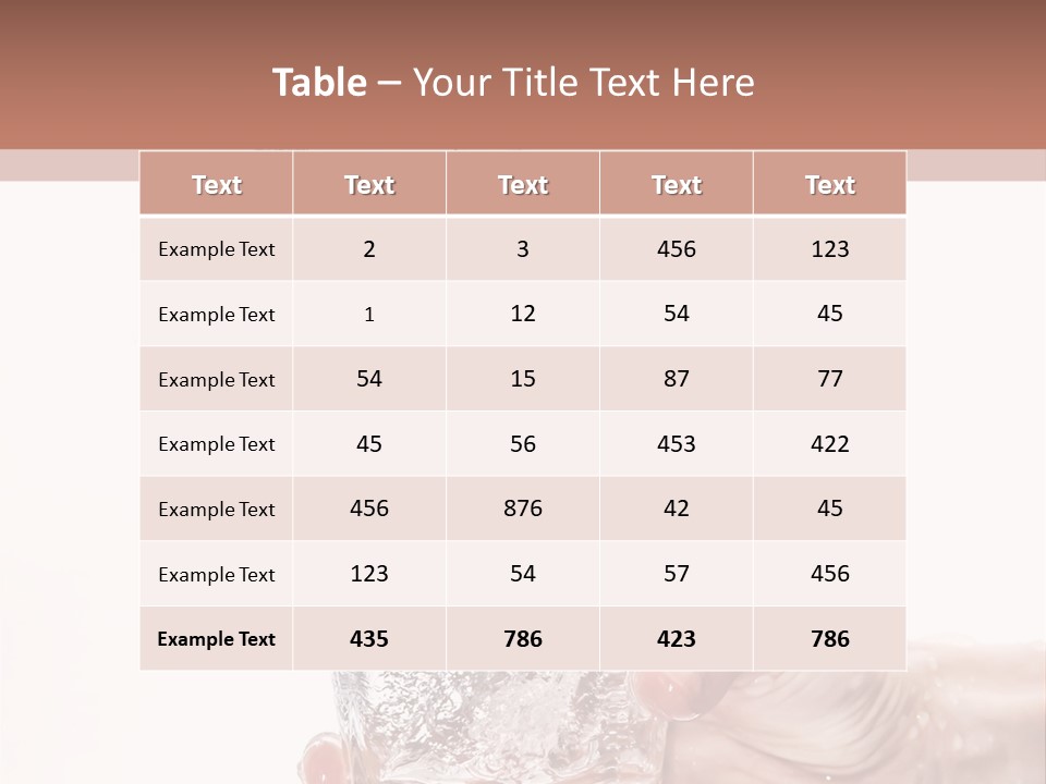 Hygiene Refreshment Splashing PowerPoint Template
