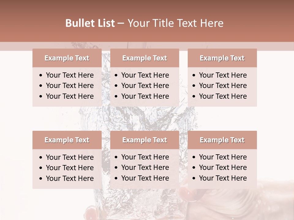 Hygiene Refreshment Splashing PowerPoint Template