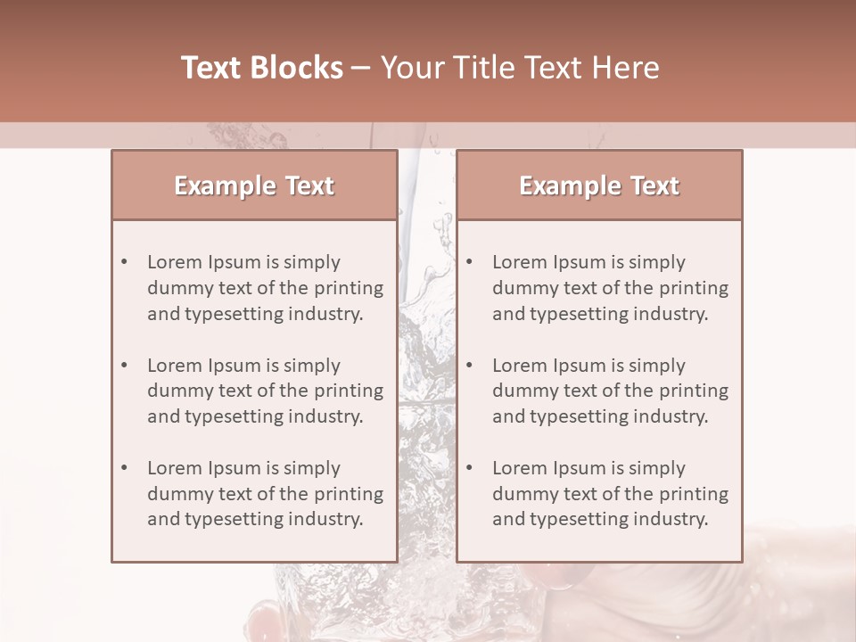 Hygiene Refreshment Splashing PowerPoint Template