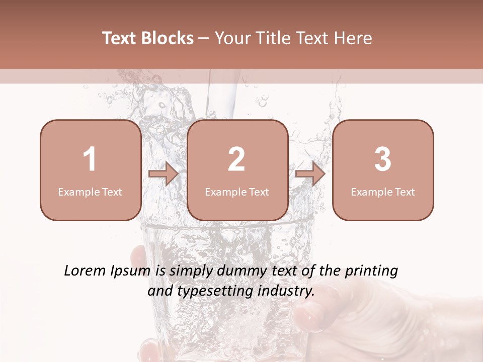 Hygiene Refreshment Splashing PowerPoint Template
