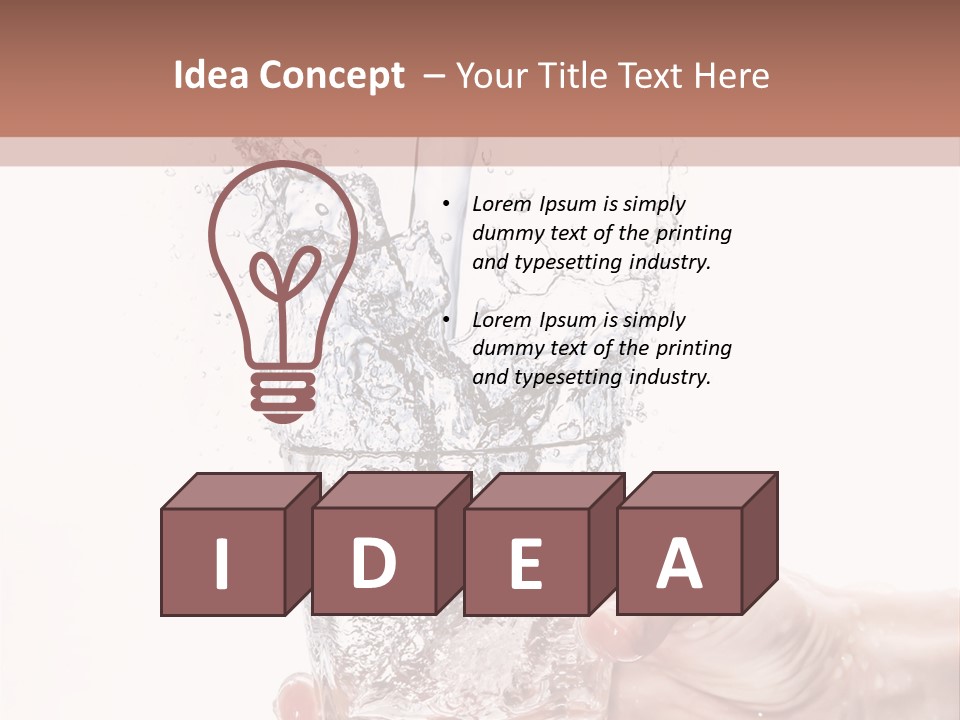 Hygiene Refreshment Splashing PowerPoint Template