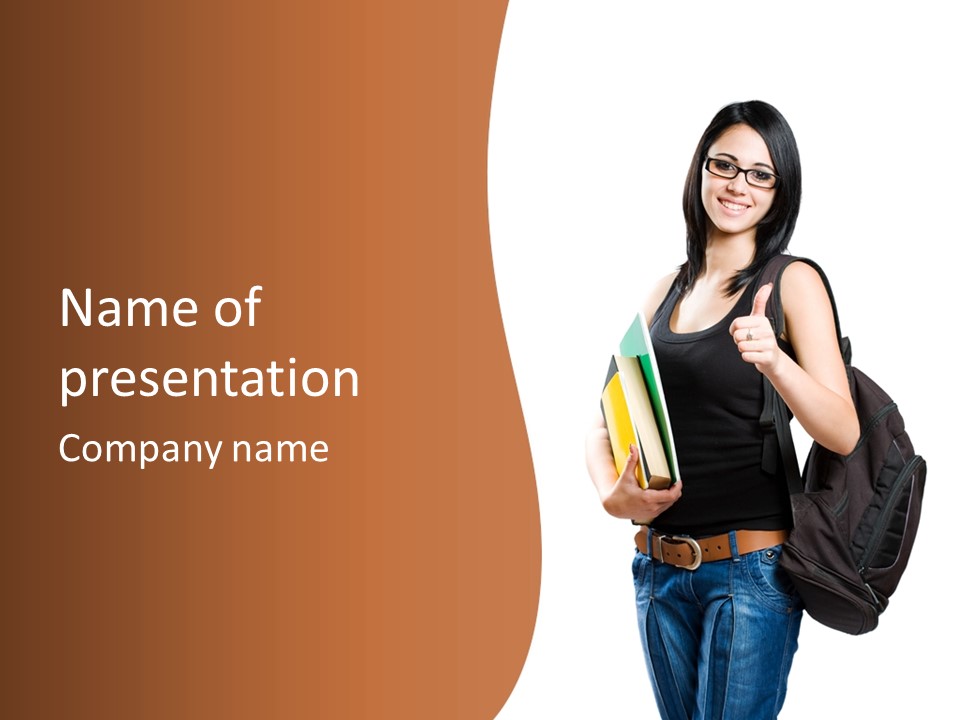 Smiling Success Study PowerPoint Template
