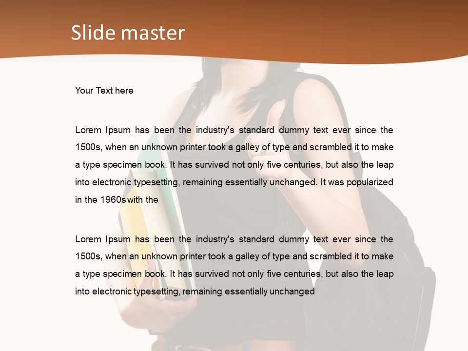 Smiling Success Study PowerPoint Template