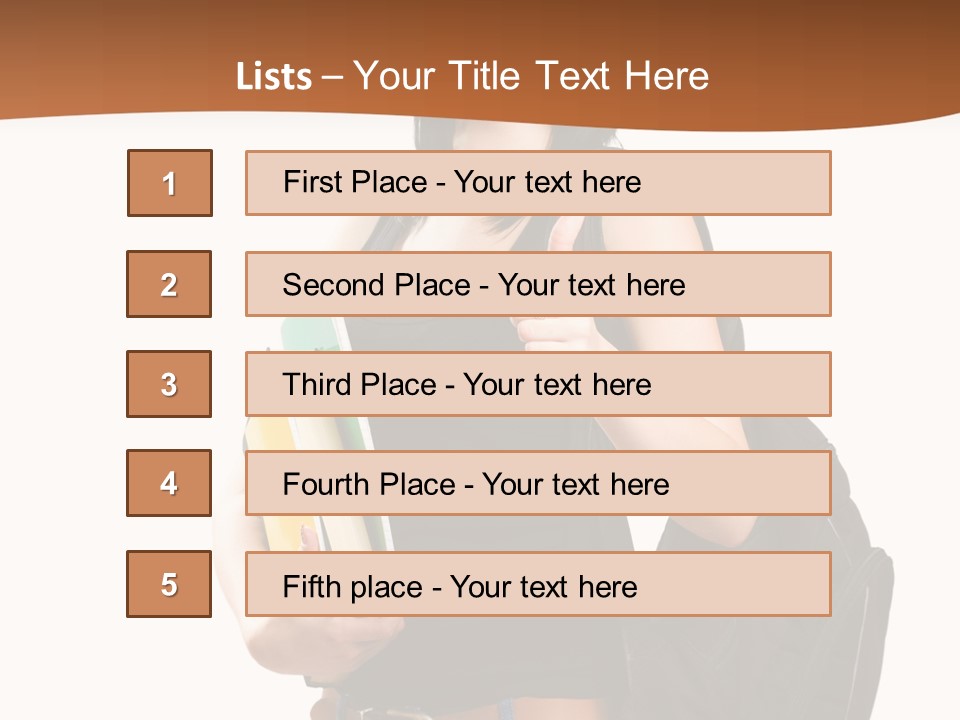 Smiling Success Study PowerPoint Template