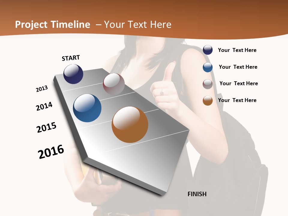Smiling Success Study PowerPoint Template
