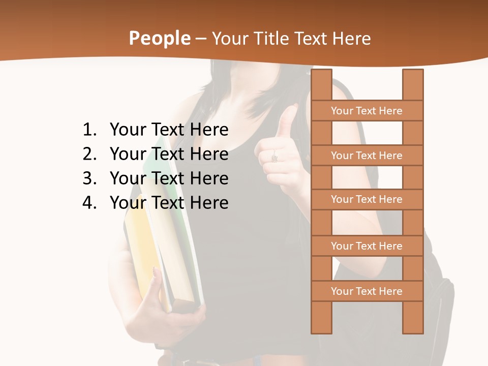 Smiling Success Study PowerPoint Template