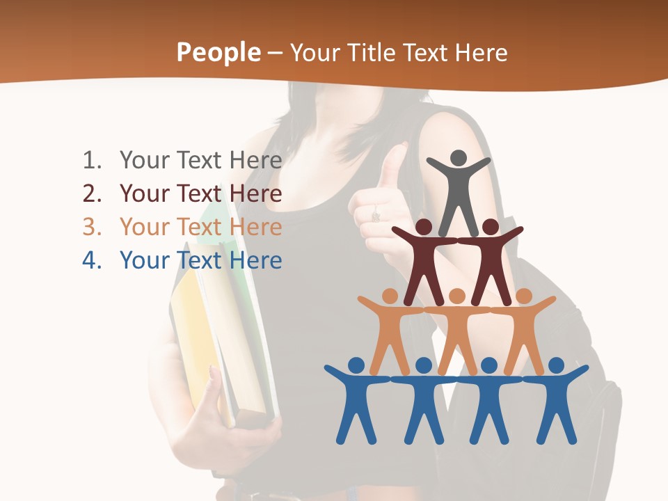 Smiling Success Study PowerPoint Template