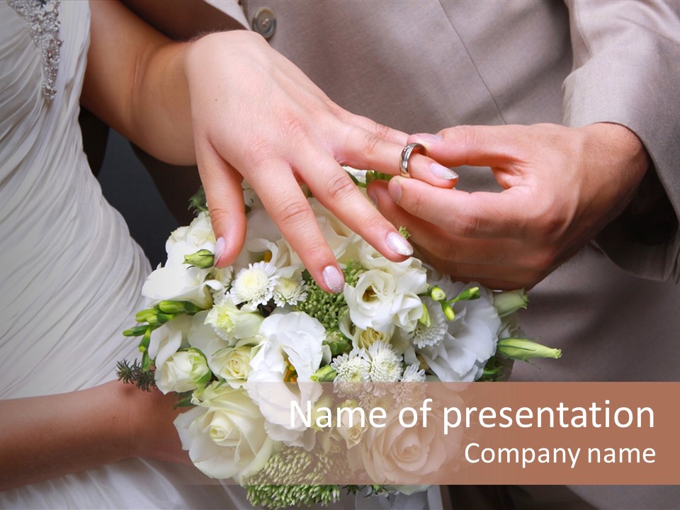 Bride Young Ceremony PowerPoint Template