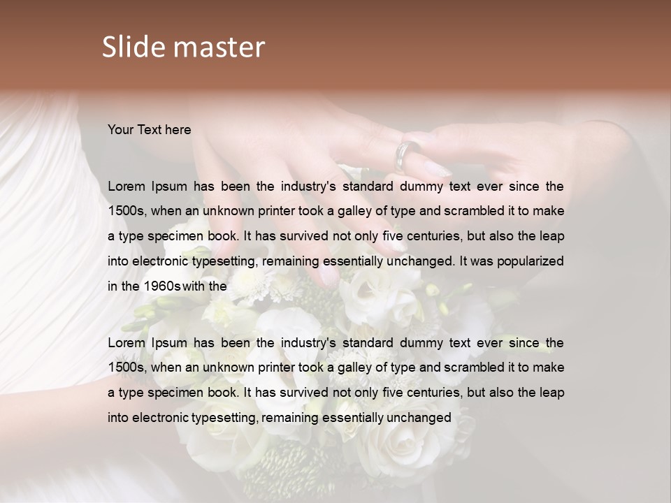 Bride Young Ceremony PowerPoint Template