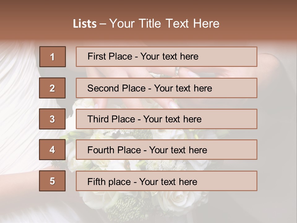 Bride Young Ceremony PowerPoint Template