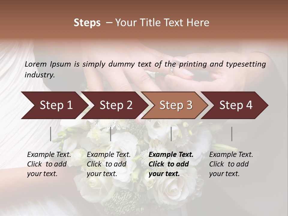 Bride Young Ceremony PowerPoint Template