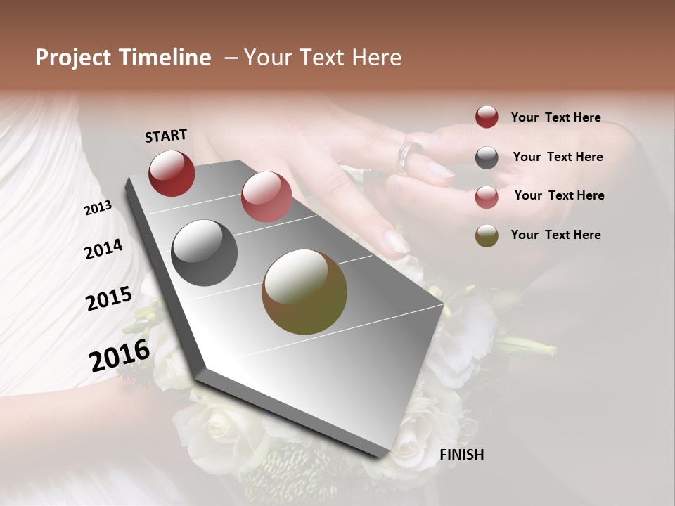 Bride Young Ceremony PowerPoint Template