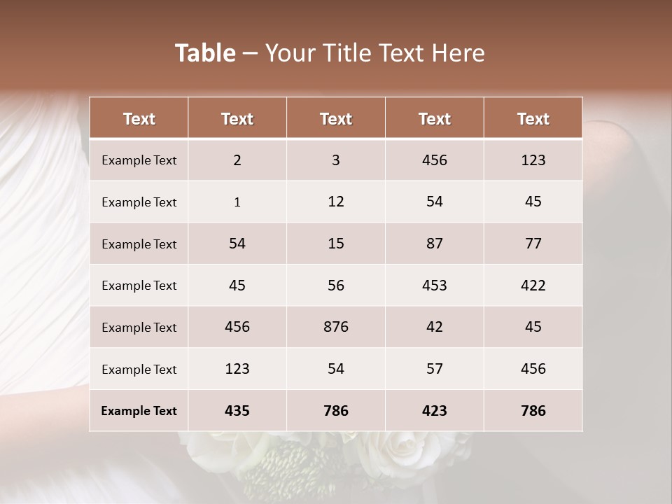 Bride Young Ceremony PowerPoint Template