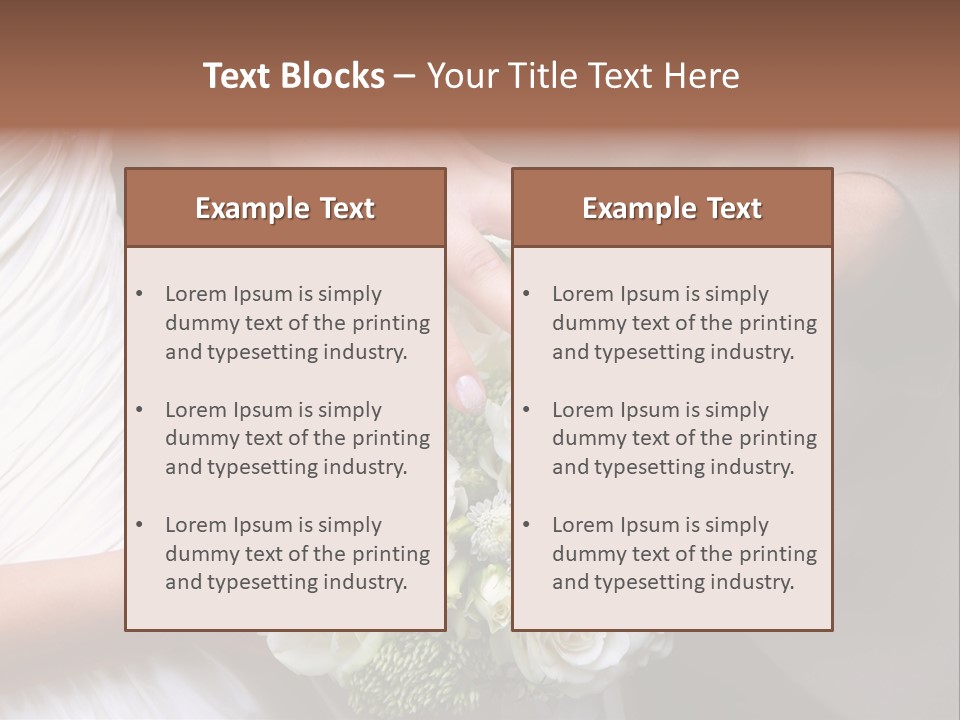 Bride Young Ceremony PowerPoint Template