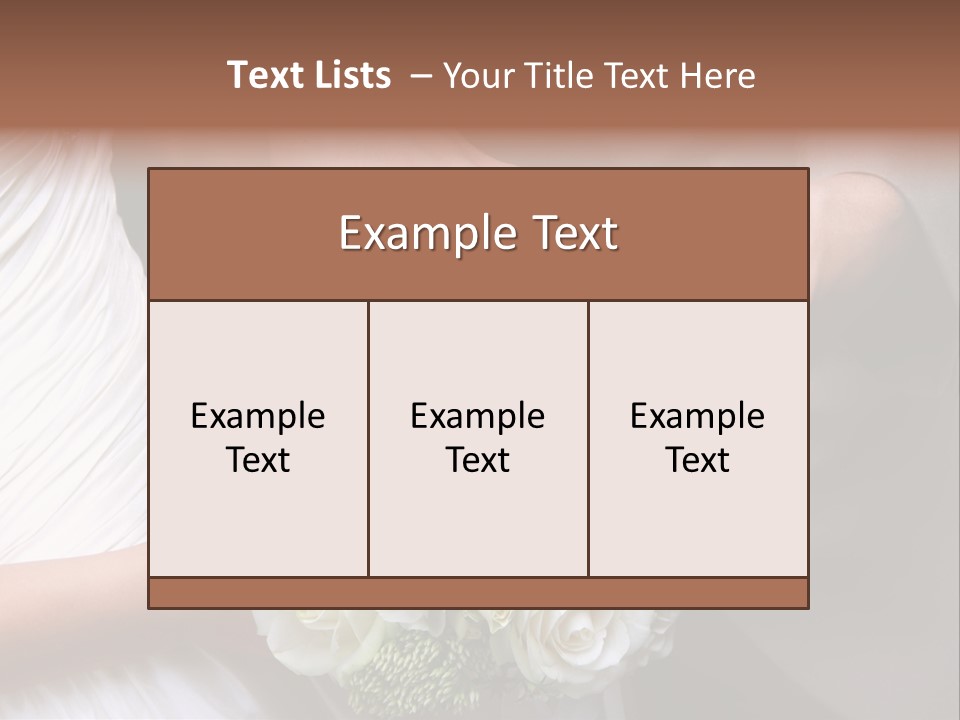Bride Young Ceremony PowerPoint Template