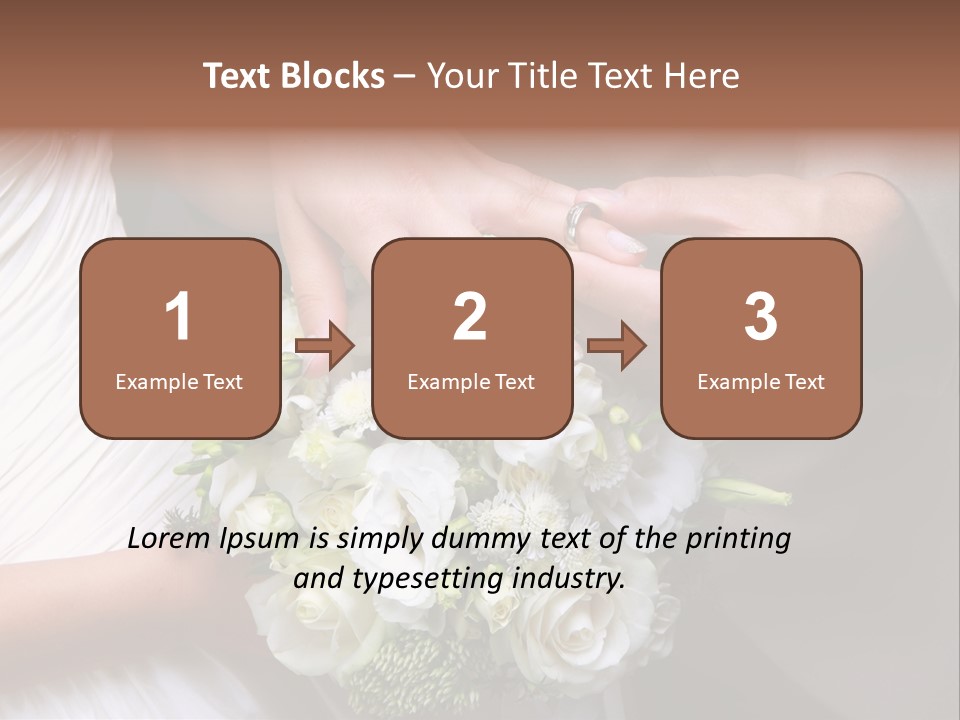 Bride Young Ceremony PowerPoint Template