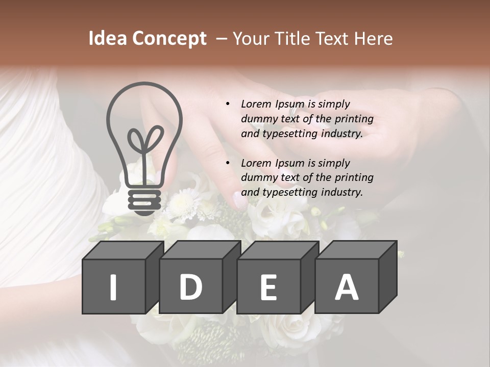 Bride Young Ceremony PowerPoint Template