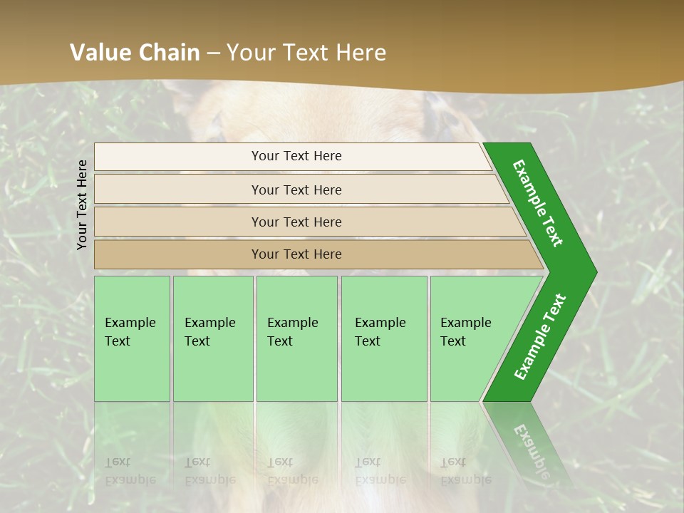 Mammal Canine Grass PowerPoint Template