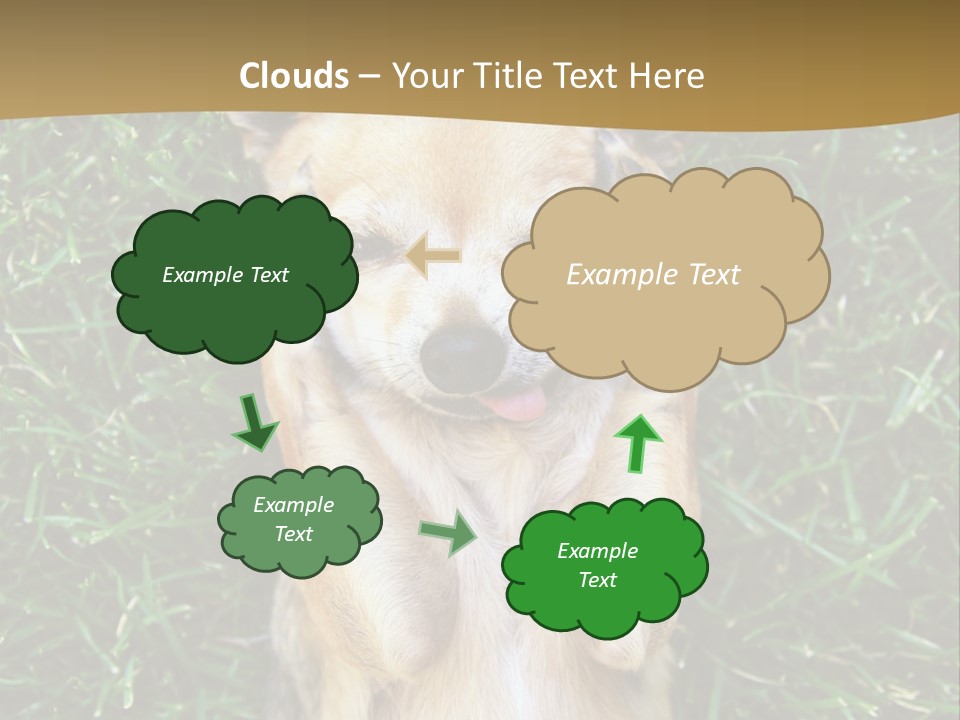 Mammal Canine Grass PowerPoint Template