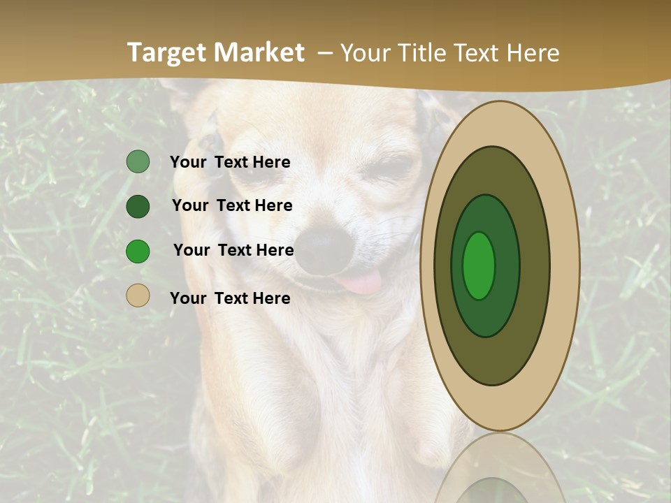 Mammal Canine Grass PowerPoint Template