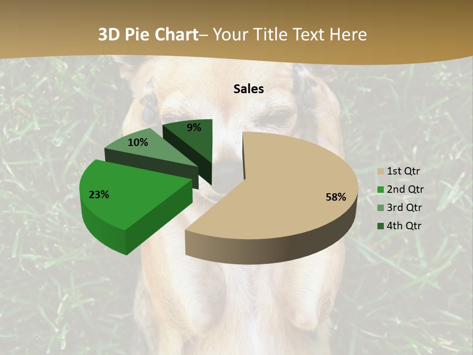 Mammal Canine Grass PowerPoint Template