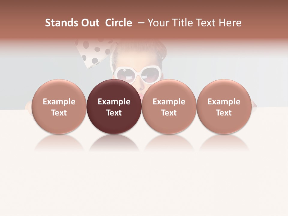 Hairstyle Pin Up Seductive PowerPoint Template