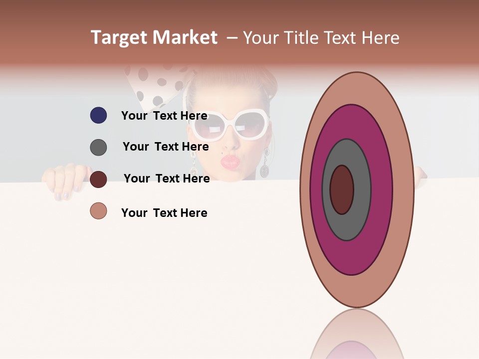 Hairstyle Pin Up Seductive PowerPoint Template