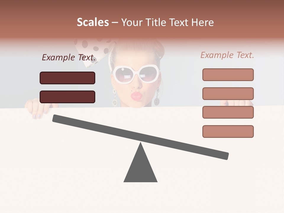 Hairstyle Pin Up Seductive PowerPoint Template