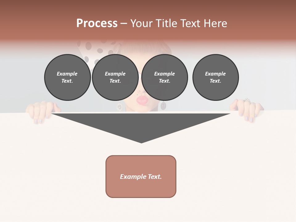 Hairstyle Pin Up Seductive PowerPoint Template