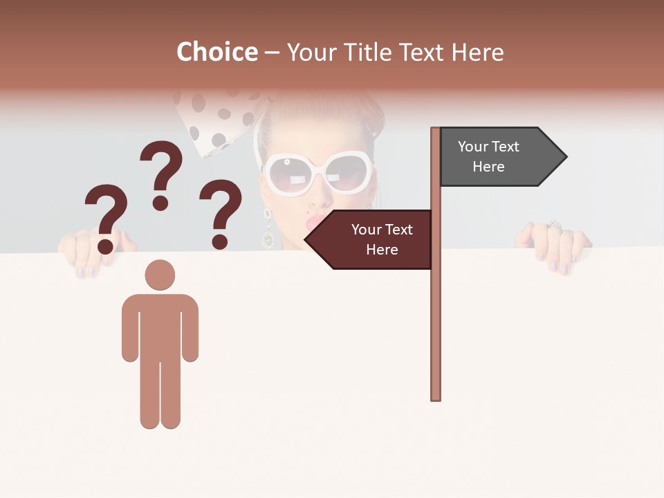 Hairstyle Pin Up Seductive PowerPoint Template